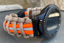 Load image into Gallery viewer, Samsung Galaxy Watch Band, Galaxy 42mm, Galaxy 46mm, Gear S3 Frontier, Gear S3 Classic, Gear Sport, 550 Paracord Watch Band.