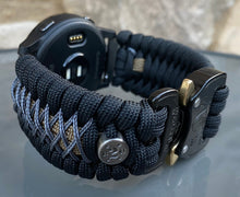 Charger l'image dans la galerie, Paracord watch band compatible with Garmin Approach S12/S40/S42, D2 Air/X10, Vivoactive, Venu, Vivomove, Forerunner 55/245/255/645/745 (watch not included)