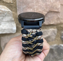 Load image into Gallery viewer, Paracord Watch Band compatible with Garmin Approach S12, Approach S40, Approach S42, D2 Air, Vivoactive 3S, Vivoactive 3, Vivoactive 3 Music, Vivoactive 4S, Vivoactive 4, Venu, Venu 2S, Venu 2, Venu SQ, Venu Music (watch not included)