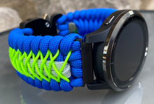 Load image into Gallery viewer, Paracord Watch Band compatible with Garmin Approach S12, Approach S40, Approach S42, D2 Air, Vivoactive 3S, Vivoactive 3, Vivoactive 3 Music, Vivoactive 4S, Vivoactive 4, Venu, Venu 2S, Venu 2, Venu SQ, Venu Music (watch not included)