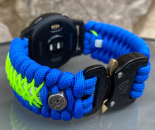 Load image into Gallery viewer, Paracord Watch Band compatible with Garmin Approach S12, Approach S40, Approach S42, D2 Air, Vivoactive 3S, Vivoactive 3, Vivoactive 3 Music, Vivoactive 4S, Vivoactive 4, Venu, Venu 2S, Venu 2, Venu SQ, Venu Music (watch not included)