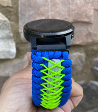 Load image into Gallery viewer, Paracord Watch Band compatible with Garmin Approach S12, Approach S40, Approach S42, D2 Air, Vivoactive 3S, Vivoactive 3, Vivoactive 3 Music, Vivoactive 4S, Vivoactive 4, Venu, Venu 2S, Venu 2, Venu SQ, Venu Music (watch not included)