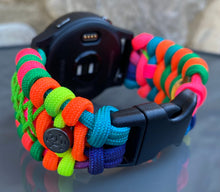 Charger l'image dans la galerie, Paracord watch band compatible with Garmin Approach S12/S40/S42, D2 Air/X10, Vivoactive, Venu, Vivomove, Forerunner 55/245/255/645/745 (watch not included)