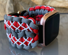 Lade das Bild in den Galerie-Viewer, Paracord Watch Band compatible with Fitbit Versa 1, Versa Lite, Versa 2, Versa 3, Versa 4, Sense, Sense 2 (watch not included).