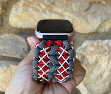 Lade das Bild in den Galerie-Viewer, Paracord Watch Band compatible with Fitbit Versa 1, Versa Lite, Versa 2, Versa 3, Versa 4, Sense, Sense 2 (watch not included).