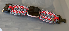 Lade das Bild in den Galerie-Viewer, Paracord Watch Band compatible with Fitbit Versa 1, Versa Lite, Versa 2, Versa 3, Versa 4, Sense, Sense 2 (watch not included).