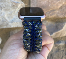 Lade das Bild in den Galerie-Viewer, Paracord Watch Band compatible with Fitbit Versa 1, Versa Lite, Versa 2, Versa 3, Versa 4, Sense, Sense 2 (watch not included).