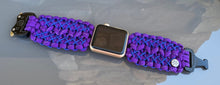 Lade das Bild in den Galerie-Viewer, Paracord Watch Band compatible with Apple Watch Series 1, 2, 3, 4, 5, 6, 7 & SE (watch not included)