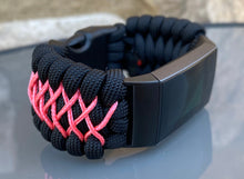 Charger l'image dans la galerie, Paracord Watch Band compatible with Fitbit Charge 2, Charge 3, Charge 4 & Charge 5 (Watch not included)
