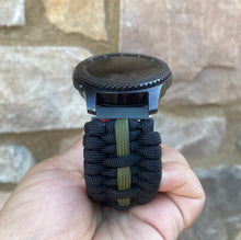 Load image into Gallery viewer, Samsung Galaxy Watch Band, Galaxy 42mm, Galaxy 46mm, Gear S3 Frontier, Gear S3 Classic, Gear Sport, 550 Paracord Watch Band.