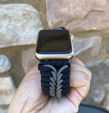 Cargar imagen en el visor de la galería, Paracord Watch Band compatible with Apple Watch Series 1, 2, 3, 4, 5, 6, 7 & SE (watch not included)