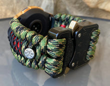 Load image into Gallery viewer, Samsung Galaxy Watch Band, Galaxy 42mm, Galaxy 46mm, Gear S3 Frontier, Gear S3 Classic, Gear Sport, 550 Paracord Watch Band.