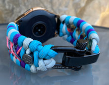 Load image into Gallery viewer, Samsung Galaxy Watch Band, Galaxy 42mm, Galaxy 46mm, Gear S3 Frontier, Gear S3 Classic, Gear Sport, 550 Paracord Watch Band.