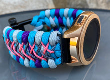 Load image into Gallery viewer, Samsung Galaxy Watch Band, Galaxy 42mm, Galaxy 46mm, Gear S3 Frontier, Gear S3 Classic, Gear Sport, 550 Paracord Watch Band.