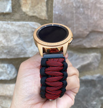 Load image into Gallery viewer, Samsung Galaxy Watch Band, Galaxy 42mm, Galaxy 46mm, Gear S3 Frontier, Gear S3 Classic, Gear Sport, 550 Paracord Watch Band.