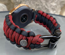 Load image into Gallery viewer, Samsung Galaxy Watch Band, Galaxy 42mm, Galaxy 46mm, Gear S3 Frontier, Gear S3 Classic, Gear Sport, 550 Paracord Watch Band.