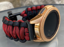 Load image into Gallery viewer, Samsung Galaxy Watch Band, Galaxy 42mm, Galaxy 46mm, Gear S3 Frontier, Gear S3 Classic, Gear Sport, 550 Paracord Watch Band.