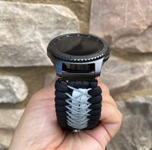 Load image into Gallery viewer, Samsung Galaxy Watch Band, Galaxy 42mm, Galaxy 46mm, Gear S3 Frontier, Gear S3 Classic, Gear Sport, 550 Paracord Watch Band.