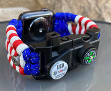 Lade das Bild in den Galerie-Viewer, Paracord Watch Band compatible with Apple Watch Series 1, 2, 3, 4, 5, 6, 7, 8, 9, Ultra, Ultra 2 & SE (watch not included)