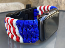 Lade das Bild in den Galerie-Viewer, Paracord Watch Band compatible with Apple Watch Series 1, 2, 3, 4, 5, 6, 7, 8, 9, Ultra, Ultra 2 & SE (watch not included)