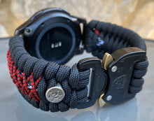Load image into Gallery viewer, Samsung Galaxy Watch Band, Galaxy 42mm, Galaxy 46mm, Gear S3 Frontier, Gear S3 Classic, Gear Sport, 550 Paracord Watch Band.
