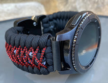 Load image into Gallery viewer, Samsung Galaxy Watch Band, Galaxy 42mm, Galaxy 46mm, Gear S3 Frontier, Gear S3 Classic, Gear Sport, 550 Paracord Watch Band.