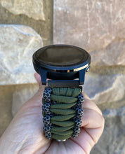 Load image into Gallery viewer, Paracord Watch Band compatible with Garmin Approach S12, Approach S40, Approach S42, D2 Air, Vivoactive 3S, Vivoactive 3, Vivoactive 3 Music, Vivoactive 4S, Vivoactive 4, Venu, Venu 2S, Venu 2, Venu SQ, Venu Music (watch not included)