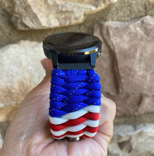 Charger l'image dans la galerie, Paracord Watch Band compatible with Garmin Approach S12, Approach S40, Approach S42, D2 Air, Vivoactive 3S, Vivoactive 3, Vivoactive 3 Music, Vivoactive 4S, Vivoactive 4, Venu, Venu 2S, Venu 2, Venu SQ, Venu Music (watch not included)