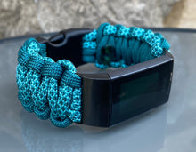 Charger l'image dans la galerie, Paracord Watch Band compatible with Fitbit Charge 2, Charge 3, Charge 4, Charge 5 & Charge 6 (Watch not included)