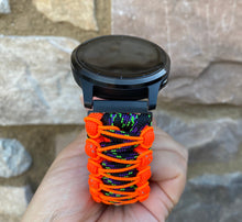 Charger l'image dans la galerie, Paracord Watch Band compatible with Garmin Approach S12, Approach S40, Approach S42, D2 Air, Vivoactive 3S, Vivoactive 3, Vivoactive 3 Music, Vivoactive 4S, Vivoactive 4, Venu, Venu 2S, Venu 2, Venu SQ, Venu Music (watch not included)