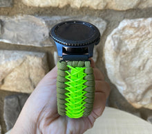 Load image into Gallery viewer, Samsung Galaxy Watch Band, Galaxy 42mm, Galaxy 46mm, Gear S3 Frontier, Gear S3 Classic, Gear Sport, 550 Paracord Watch Band.