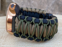Load image into Gallery viewer, Samsung Galaxy Watch Band, Galaxy 42mm, Galaxy 46mm, Gear S3 Frontier, Gear S3 Classic, Gear Sport, 550 Paracord Watch Band.
