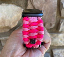 Cargar imagen en el visor de la galería, Paracord Watch Band compatible with Apple Watch Series 1, 2, 3, 4, 5, 6, 7, 8, Ultra & SE (watch not included)