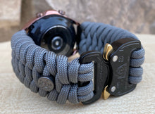 Load image into Gallery viewer, Paracord Watchband compatible with Samsung Galaxy Watch 3, Galaxy Watch 4, Galaxy Watch 5, Galaxy Watch 6 (watch not included)