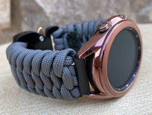 Load image into Gallery viewer, Paracord Watchband compatible with Samsung Galaxy Watch 3, Galaxy Watch 4, Galaxy Watch 5, Galaxy Watch 6 (watch not included)