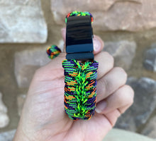 Load image into Gallery viewer, Paracord watch band personalized to replace bands for Fitbit Inspire, Fitbit Luxe, and Fitbit Alta (watch not included)