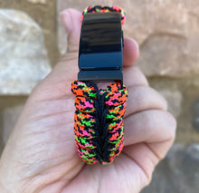 Load image into Gallery viewer, Paracord watch band personalized to replace bands for Fitbit Inspire, Fitbit Luxe, and Fitbit Alta (watch not included)