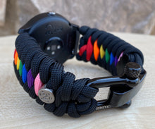 Charger l'image dans la galerie, Paracord watch band compatible with Garmin Approach S12/S40/S42, D2 Air/X10, Vivoactive, Venu, Vivomove, Forerunner 55/245/255/645/745 (watch not included)