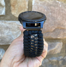 Load image into Gallery viewer, Samsung Galaxy Watch Band, Galaxy 42mm, Galaxy 46mm, Gear S3 Frontier, Gear S3 Classic, Gear Sport, 550 Paracord Watch Band.