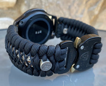 Load image into Gallery viewer, Samsung Galaxy Watch Band, Galaxy 42mm, Galaxy 46mm, Gear S3 Frontier, Gear S3 Classic, Gear Sport, 550 Paracord Watch Band.
