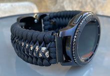 Load image into Gallery viewer, Samsung Galaxy Watch Band, Galaxy 42mm, Galaxy 46mm, Gear S3 Frontier, Gear S3 Classic, Gear Sport, 550 Paracord Watch Band.