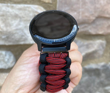 Load image into Gallery viewer, Paracord Watch Band compatible with Garmin Approach S12, Approach S40, Approach S42, D2 Air, Vivoactive 3S, Vivoactive 3, Vivoactive 3 Music, Vivoactive 4S, Vivoactive 4, Venu, Venu 2S, Venu 2, Venu SQ, Venu Music (watch not included)