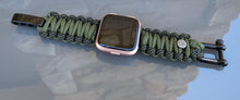 Lade das Bild in den Galerie-Viewer, Paracord Watch Band compatible with Fitbit Versa 1, Versa Lite, Versa 2, Versa 3, Versa 4, Sense, Sense 2 (watch not included).