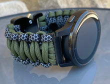 Load image into Gallery viewer, Paracord Watch Band compatible with Garmin Approach S12, Approach S40, Approach S42, D2 Air, Vivoactive 3S, Vivoactive 3, Vivoactive 3 Music, Vivoactive 4S, Vivoactive 4, Venu, Venu 2S, Venu 2, Venu SQ, Venu Music (watch not included)