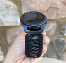Load image into Gallery viewer, Samsung Galaxy Watch Band, Galaxy 42mm, Galaxy 46mm, Gear S3 Frontier, Gear S3 Classic, Gear Sport, 550 Paracord Watch Band.