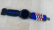 Load image into Gallery viewer, Paracord Watchband compatible with Samsung Galaxy Watch 3, Galaxy Watch 4, Galaxy Watch 5, Galaxy Watch 6 (watch not included)