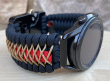 Load image into Gallery viewer, Paracord Watchband compatible with Samsung Galaxy Watch 3, Galaxy Watch 4, Galaxy Watch 5, Galaxy Watch 6 (watch not included)