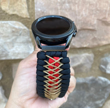 Load image into Gallery viewer, Paracord Watchband compatible with Samsung Galaxy Watch 3, Galaxy Watch 4, Galaxy Watch 5, Galaxy Watch 6 (watch not included)