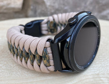 Load image into Gallery viewer, Paracord Watchband compatible with Samsung Galaxy Watch 3, Galaxy Watch 4, Galaxy Watch 5, Galaxy Watch 6 (watch not included)