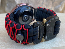 Load image into Gallery viewer, Paracord Watchband compatible with Samsung Galaxy Watch 3, Galaxy Watch 4, Galaxy Watch 5, Galaxy Watch 6 (watch not included)